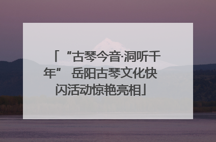 “古琴今音·洞听千年” 岳阳古琴文化快闪活动惊艳亮相