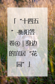 “十四五”·衡阳答卷④｜身边的宜居“花园”