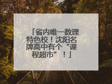 省内唯一数理特色校！沈阳名牌高中有个“课程超市”！