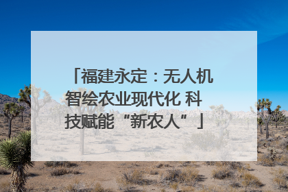 福建永定：无人机智绘农业现代化 科技赋能“新农人”