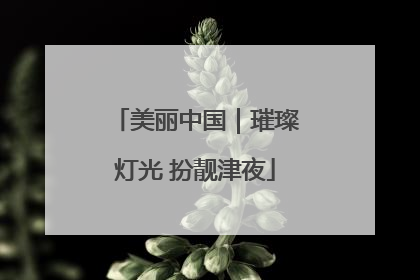 美丽中国｜璀璨灯光 扮靓津夜