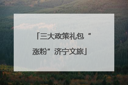 三大政策礼包“涨粉”济宁文旅