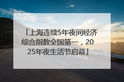 上海连续5年夜间经济综合指数全国第一，2025年夜生活节启幕