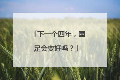 下一个四年，国足会变好吗？