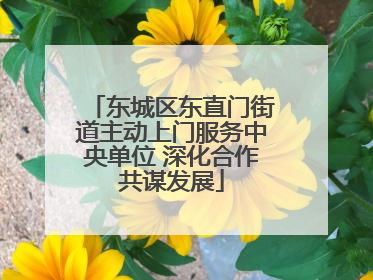 东城区东直门街道主动上门服务中央单位 深化合作共谋发展