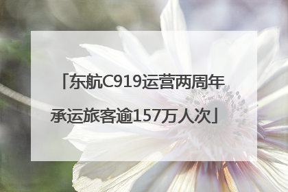 东航C919运营两周年承运旅客逾157万人次