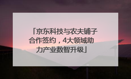 京东科技与农夫铺子合作签约，4大领域助力产业数智升级