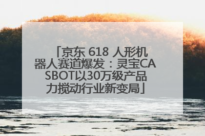 京东 618 人形机器人赛道爆发：灵宝CASBOT以30万级产品力搅动行业新变局