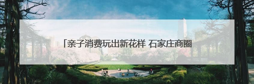 亲子消费玩出新花样 石家庄商圈创新融合民俗与童趣引发消费热潮
