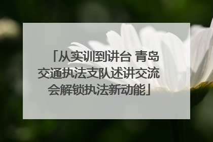 从实训到讲台 青岛交通执法支队述讲交流会解锁执法新动能