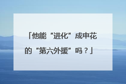 他能“进化”成申花的“第六外援”吗？