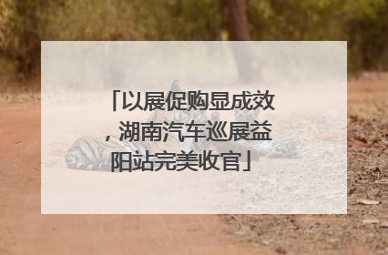 以展促购显成效，湖南汽车巡展益阳站完美收官