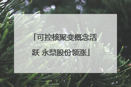 可控核聚变概念活跃 永鼎股份领涨