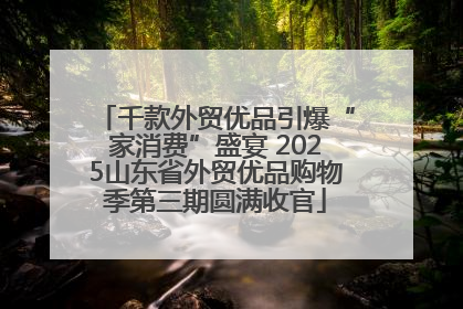 千款外贸优品引爆“家消费”盛宴 2025山东省外贸优品购物季第三期圆满收官
