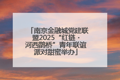 南京金融城党建联盟2025“红链・河西鹊桥”青年联谊派对甜蜜举办