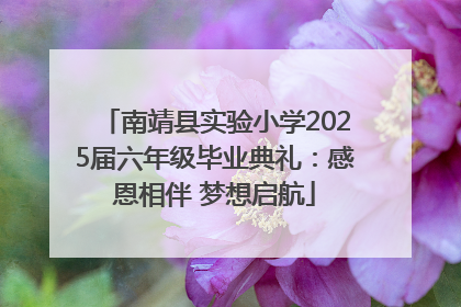 南靖县实验小学2025届六年级毕业典礼：感恩相伴 梦想启航