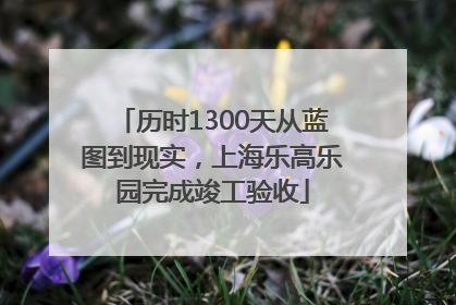 历时1300天从蓝图到现实，上海乐高乐园完成竣工验收