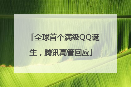 全球首个满级QQ诞生，腾讯高管回应