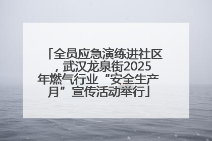 全员应急演练进社区，武汉龙泉街2025年燃气行业“安全生产月”宣传活动举行