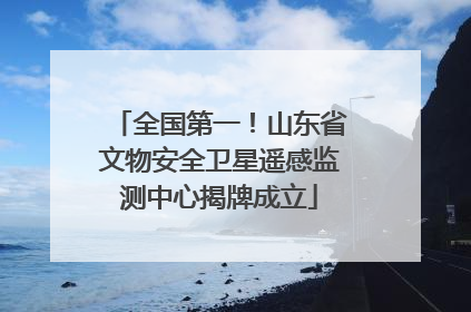全国第一！山东省文物安全卫星遥感监测中心揭牌成立