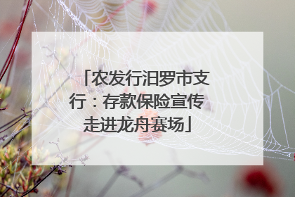 农发行汨罗市支行:存款保险宣传走进龙舟赛场