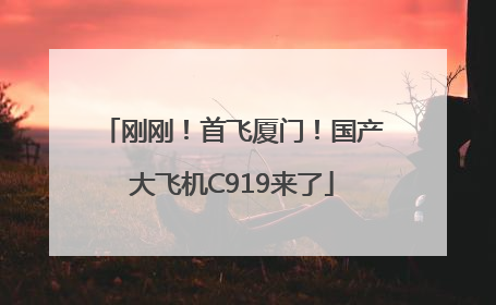 刚刚！首飞厦门！国产大飞机C919来了
