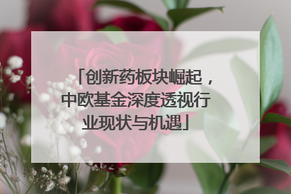 创新药板块崛起，中欧基金深度透视行业现状与机遇