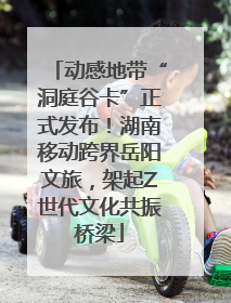动感地带“洞庭谷卡”正式发布！湖南移动跨界岳阳文旅，架起Z世代文化共振桥梁