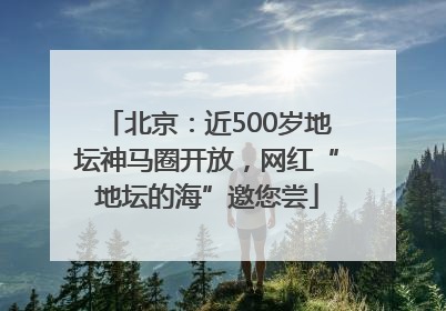 北京：近500岁地坛神马圈开放，网红“地坛的海”邀您尝