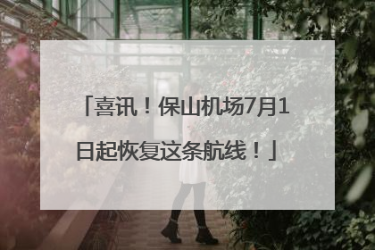 喜讯！保山机场7月1日起恢复这条航线！