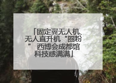 固定翼无人机、无人直升机“圈粉” 西博会成都馆科技感满满