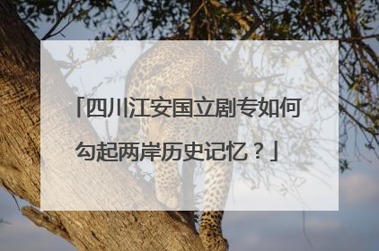 四川江安国立剧专如何勾起两岸历史记忆？