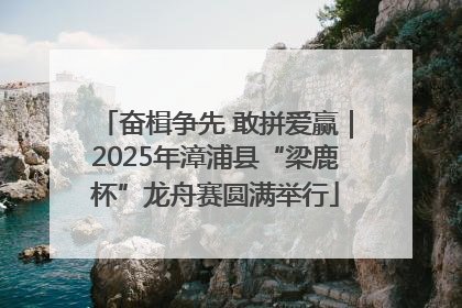 奋楫争先 敢拼爱赢｜2025年漳浦县“梁鹿杯”龙舟赛圆满举行