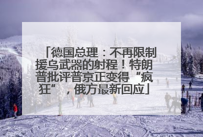德国总理：不再限制援乌武器的射程！特朗普批评普京正变得“疯狂”，俄方最新回应