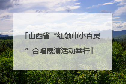 山西省“红领巾小百灵”合唱展演活动举行