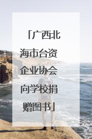 广西北海市台资企业协会向学校捐赠图书