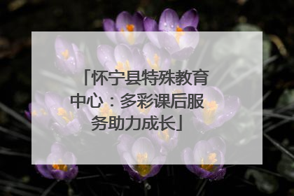 怀宁县特殊教育中心：多彩课后服务助力成长