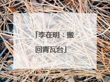 李在明：搬回青瓦台