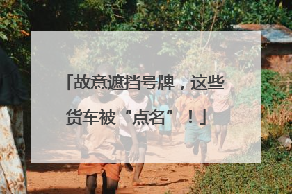 故意遮挡号牌，这些货车被“点名”！
