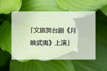 文旅舞台剧《月映武夷》上演