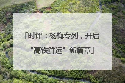 时评：杨梅专列，开启“高铁鲜运”新篇章