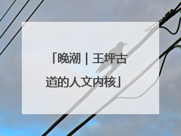 晚潮｜王坪古道的人文内核