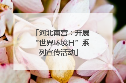 河北南宫：开展“世界环境日”系列宣传活动