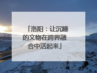 洛阳：让沉睡的文物在跨界融合中活起来