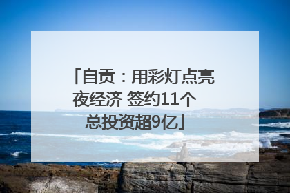自贡：用彩灯点亮夜经济 签约11个总投资超9亿
