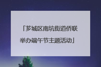 芗城区南坑街道侨联举办端午节主题活动