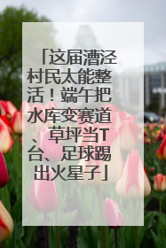 这届漕泾村民太能整活！端午把水库变赛道、草坪当T台、足球踢出火星子