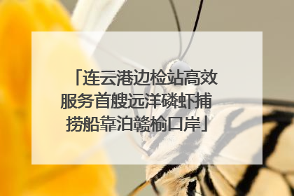 连云港边检站高效服务首艘远洋磷虾捕捞船靠泊赣榆口岸