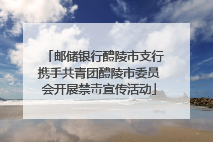 邮储银行醴陵市支行携手共青团醴陵市委员会开展禁毒宣传活动