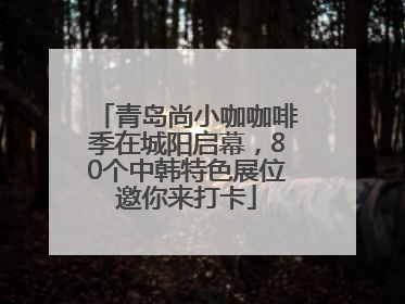 青岛尚小咖咖啡季在城阳启幕，80个中韩特色展位邀你来打卡